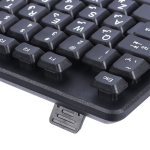 کیبورد سیمی XP مدل XP-8300Nاگر به‌دنبال خرید یک کیبورد باکیفیت، ساده و مناسب برای کارهای روزمره، تایپ و امور اداری هستید، XP-8300N از برند معتبر XP گزینه‌ای مقرون‌به‌صرفه و مطمئن است. طراحی استاندارد این کیبورد باعث شده که استفاده طولانی‌مدت از آن بدون خستگی و با دقت بالا صورت گیرد. ویژگی‌های کیبورد سیمی: طراحی کلاسیک و ارگونومیک با کلیدهای نرم و روان اتصال سیمی از طریق کابل USB با نصب آسان و بدون نیاز به درایور طراحی مقاوم با عمر طولانی کلیدها؛ مناسب برای تایپ‌های مکرر سازگار با سیستم‌عامل‌های ویندوز، مک و لینوکس چیدمان استاندارد کلیدها برای افزایش سرعت تایپ و بهره‌وری کیبورد سیمی مناسب برای: دانشجویان، کارمندان، کاربران خانگی، دفاتر و افرادی که به یک کیبورد بادوام و اقتصادی نیاز دارند. مشخصات کلی این کیبورد سیمی : (توضیحات کوتاه) نوع اتصال: با سیم نورپردازی صفحه کلید: بدون نورپردازی نوع سوییچ کیبورد: ممبران نوع رابط: USB ابعاد: ۴۲۸*۱۲۸*۲۴ میلی‌متر وزن: 580 گرم جنس بدنه: پلاستیک ABS طراحی: ارگونومیک دارای: منافذی برای خروج رطوبت طول سیم : ۱٫۵ متر تعداد کلید : ۱۰۴ کلید جزیره‌ای با حک فارسی و انگلیسی طول عمر : تا ۱۰ میلیون فشار پایه تنظیم ارتفاع : دارد