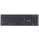 کیبورد سیمی XP مدل XP-8300Nاگر به‌دنبال خرید یک کیبورد باکیفیت، ساده و مناسب برای کارهای روزمره، تایپ و امور اداری هستید، XP-8300N از برند معتبر XP گزینه‌ای مقرون‌به‌صرفه و مطمئن است. طراحی استاندارد این کیبورد باعث شده که استفاده طولانی‌مدت از آن بدون خستگی و با دقت بالا صورت گیرد. ویژگی‌های کیبورد سیمی: طراحی کلاسیک و ارگونومیک با کلیدهای نرم و روان اتصال سیمی از طریق کابل USB با نصب آسان و بدون نیاز به درایور طراحی مقاوم با عمر طولانی کلیدها؛ مناسب برای تایپ‌های مکرر سازگار با سیستم‌عامل‌های ویندوز، مک و لینوکس چیدمان استاندارد کلیدها برای افزایش سرعت تایپ و بهره‌وری کیبورد سیمی مناسب برای: دانشجویان، کارمندان، کاربران خانگی، دفاتر و افرادی که به یک کیبورد بادوام و اقتصادی نیاز دارند. مشخصات کلی این کیبورد سیمی : (توضیحات کوتاه) نوع اتصال: با سیم نورپردازی صفحه کلید: بدون نورپردازی نوع سوییچ کیبورد: ممبران نوع رابط: USB ابعاد: ۴۲۸*۱۲۸*۲۴ میلی‌متر وزن: 580 گرم جنس بدنه: پلاستیک ABS طراحی: ارگونومیک دارای: منافذی برای خروج رطوبت طول سیم : ۱٫۵ متر تعداد کلید : ۱۰۴ کلید جزیره‌ای با حک فارسی و انگلیسی طول عمر : تا ۱۰ میلیون فشار پایه تنظیم ارتفاع : دارد